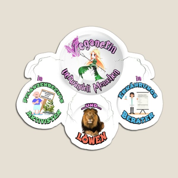 Vegane Zauberin Magnet