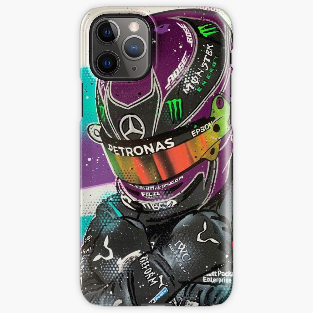 Lewis Hamilton 2020 - F1 graffiti painting by DRAutoArt iPhone Case & Cover