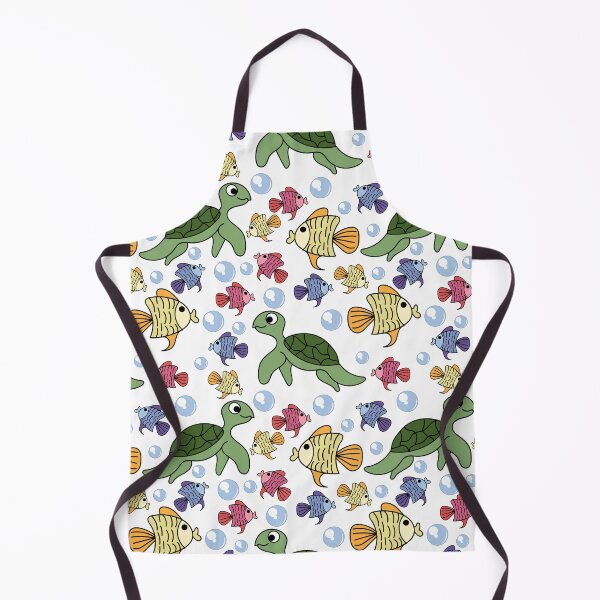Item preview, Turtle and Fish Seamless Pattern designed and sold by yessir1981.