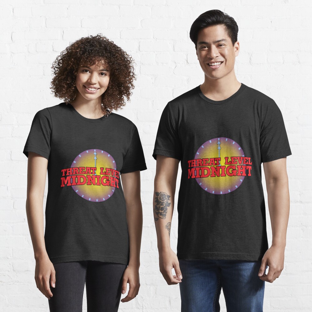 Threat Level Midnight T Shirt For Sale By Baskervillain Redbubble   Ssrco,slim Fit T Shirt,two Model,101010 01c5ca27c6,front,square Three Quarter,1000x1000.u4 