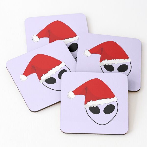 Item preview, Alien Christmas, Extraterrestrial Christmas, Santa Alien, alien face, space, Sci Fi, UFO, Outer Space designed and sold by HomeConscious.