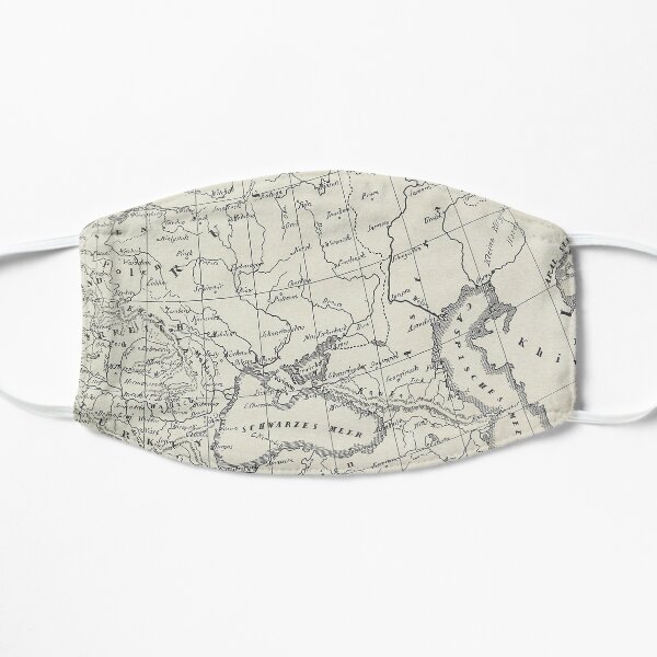 Vintage Map Flat Mask