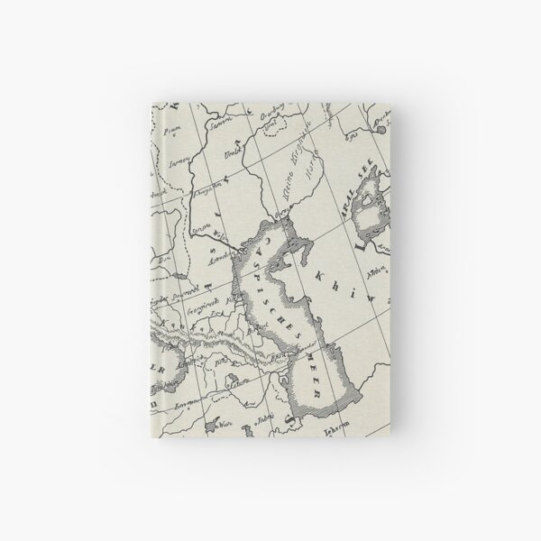 Vintage Map Hardcover Journal