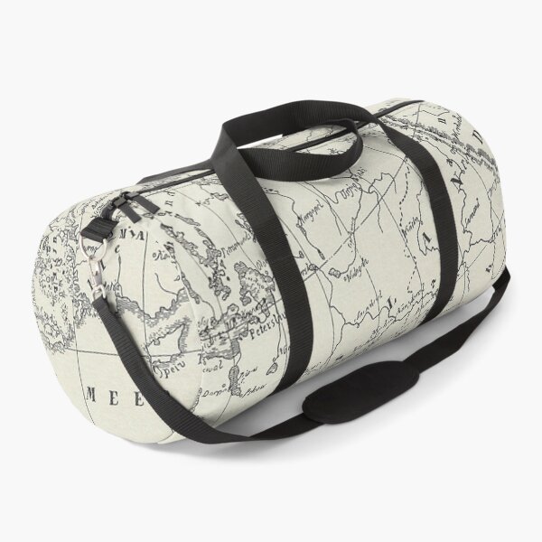 Vintage Map Duffle Bag