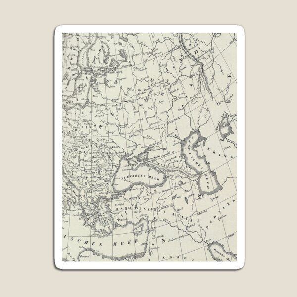 Vintage Map Magnet