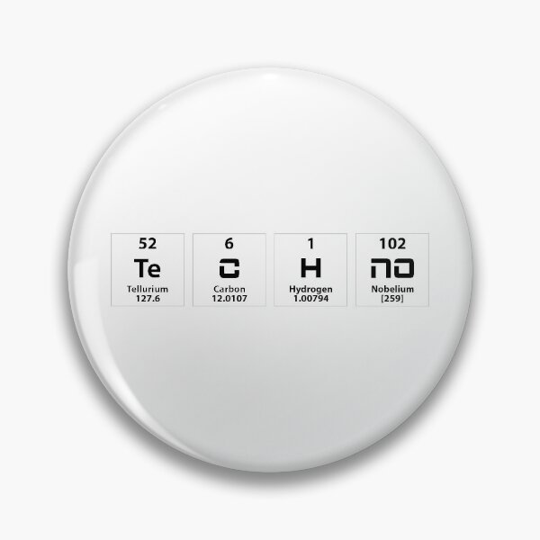Item preview, Techno Periodic Table White Minimal Industrial DJ Festival Design designed and sold by TQS7.