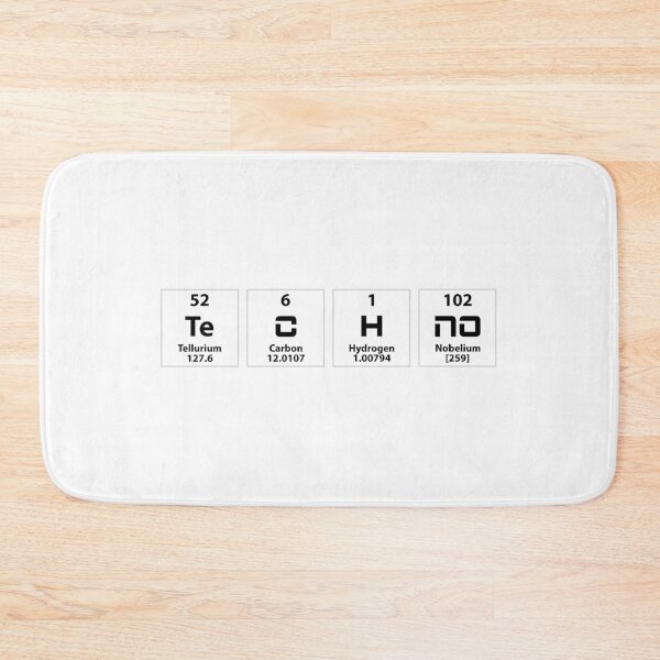 Item preview, Techno Periodic Table White Minimal Industrial DJ Festival Design designed and sold by TQS7.