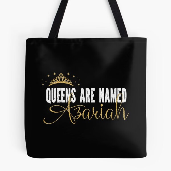 Aperçu de l'œuvre Queens sont nommés Azariah personnalisé prénom fille imprimer créée et vendue par Grabitees.