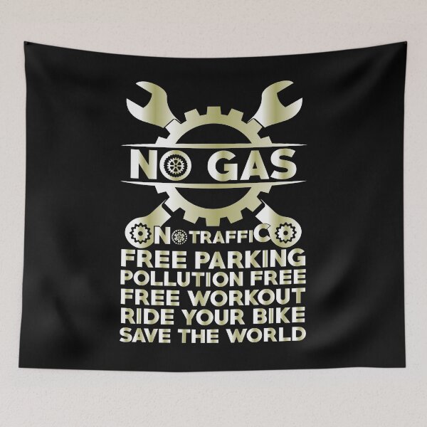 Item preview, Best Cycling Bicycle Gift for Cyclist - No Gas, No Traffic designed and sold by abcxyzsma.