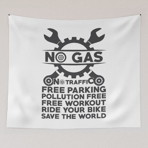 Item preview, Best Cycling Bicycle Gift for Cyclist - No Gas, No Traffic designed and sold by abcxyzsma.