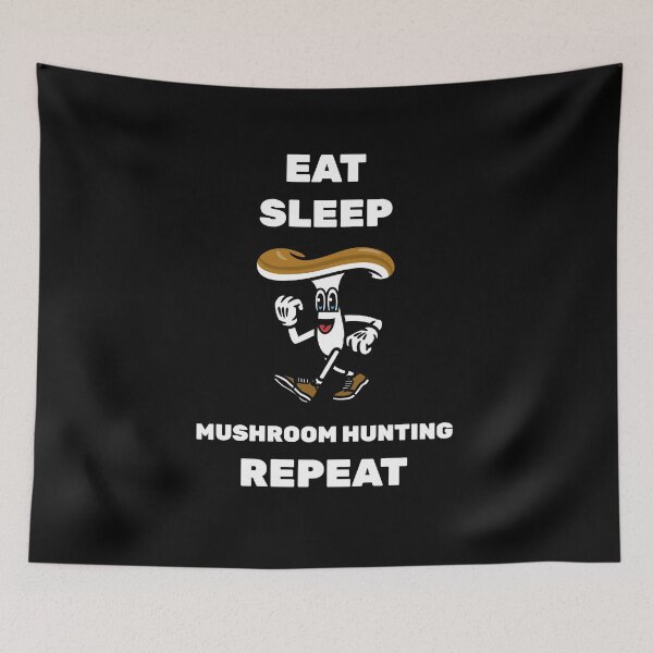 Item preview, Eat Sleep Mushroom Hunting Repeat designed and sold by joabaj.