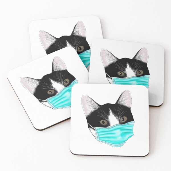 Item preview, Cat with a mask designed and sold by monikute.