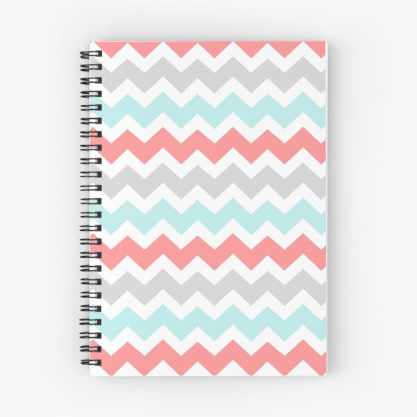 Artikelvorschau, Coral Aqua Grey Chevron-Muster entworfen und verkauft von dreamingmind.