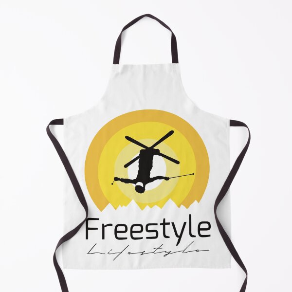 Item preview, Freestyle Lifestyle Skier on White with Black Text designed and sold by FatSlugDesigns.