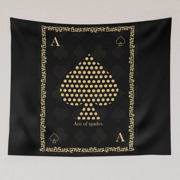 Item preview, Ace of Spades Black and  Gold designed and sold by Looplk.