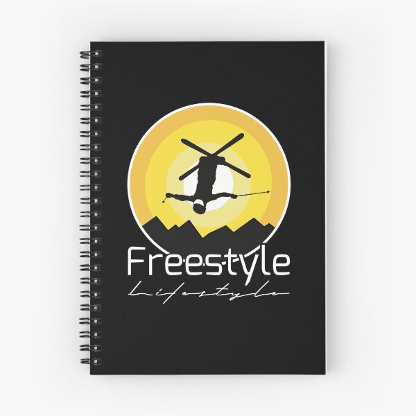 Item preview, Freestyle Lifestyle Skier on Black with White Text designed and sold by FatSlugDesigns.