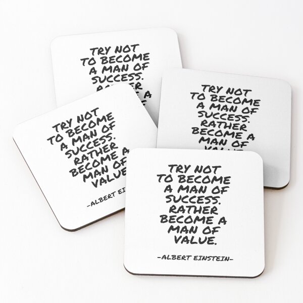 Item preview, Albert Einstein - Try not to become a man of success. Rather become a man of value. designed and sold by appleofyoureye.