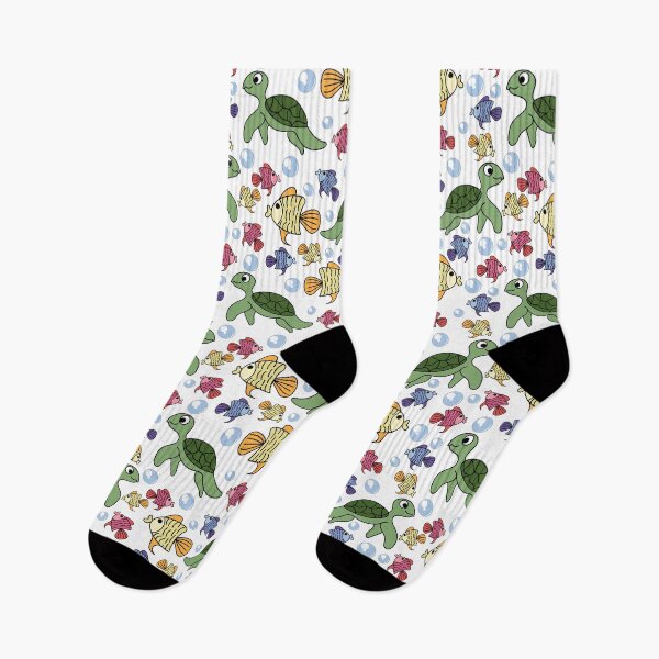 Item preview, Turtle and Fish Seamless Pattern designed and sold by yessir1981.