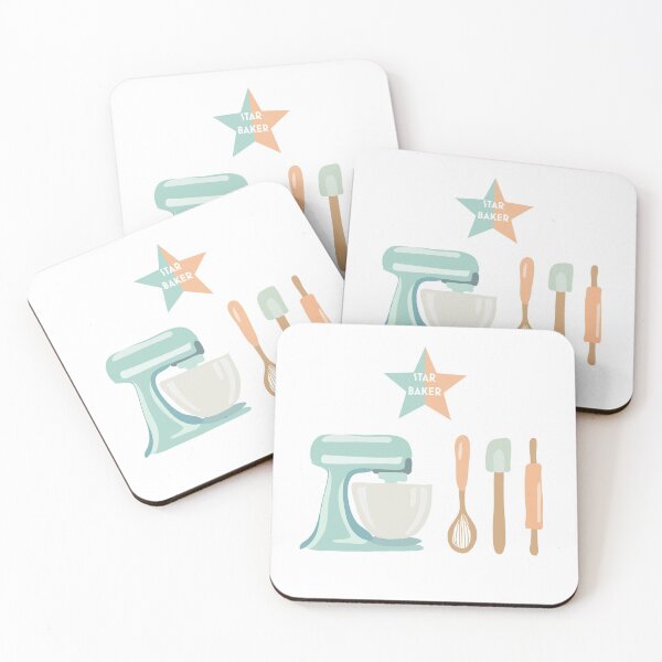 Item preview, Hobby Illustrations: Star Baker Pastel Baking Utensils designed and sold by ChriseryMerch.