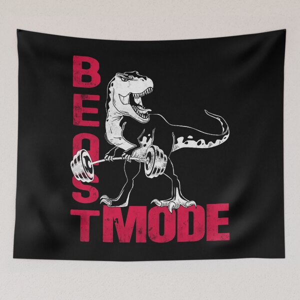 Item preview, Beast Mode T-Rex Raptor Dinosaur Trainer Deadlift Gym Workout designed and sold by reval-store.