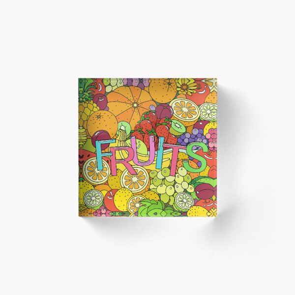 FRUITS Acrylic Block