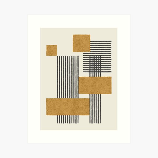 Item preview, Stripes and Square Composition - Abstract designed and sold by moonlightprint.
