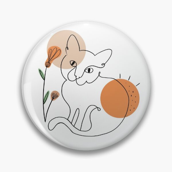Item preview, CUTE KITTY CAT LINE ART designed and sold by tizicav.