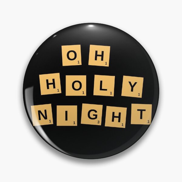 Item preview, Yellow Scrabble Oh Holy Night  designed and sold by happinestSHOP.