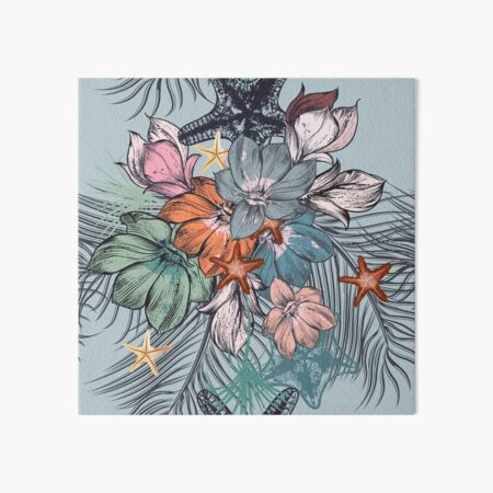 Flowers Pattern Art Board Print