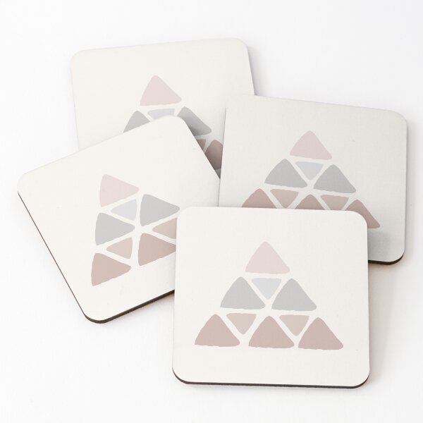 Item preview,   Simple Minimalist Boho Warm Toned Abstract Triangle Pyramide Design designed and sold by zedonee.