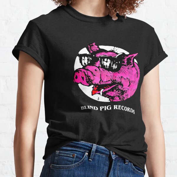 Vintage 90s Blind Pig Records 90s blind pig records American blues independent record label Classic T-Shirt