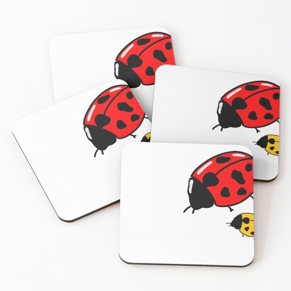 Item preview, Little cute red and yellow ladybugs designed and sold by BV-creas.