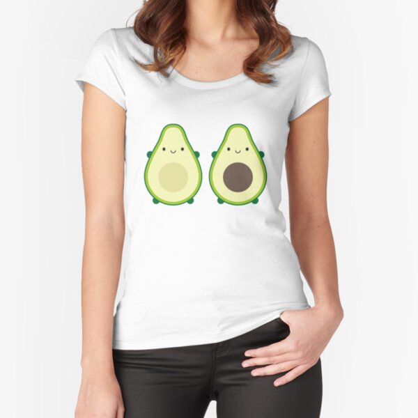 Kawaii Avocados Fitted Scoop T-Shirt