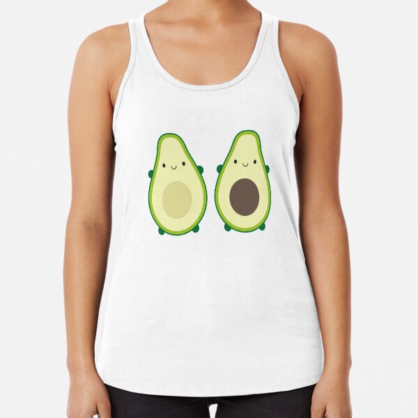 Kawaii Avocados Racerback Tank Top