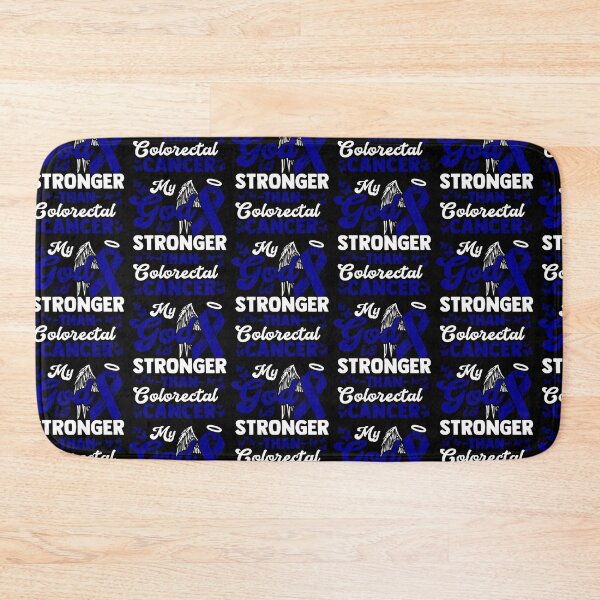 Item preview, My God is stronger than Colorectal Cancer - Awareness T-Shirt designed and sold by biNutz.