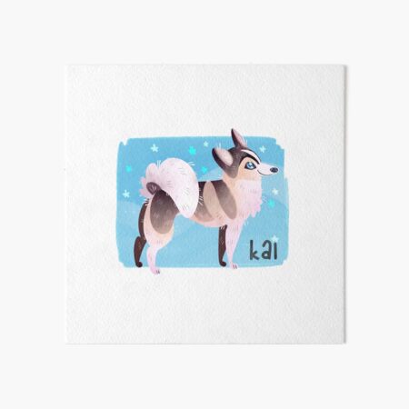 Kai the Husky Art Board Print