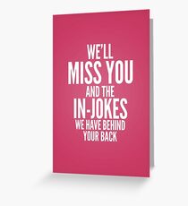In jokes Greeting Card