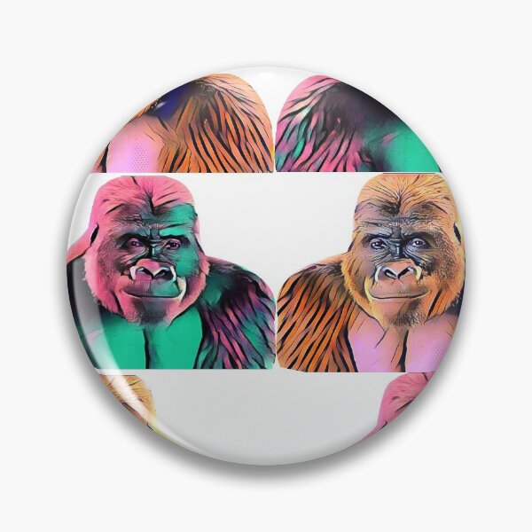 Item preview, Pop art gorilla portrait designed and sold by hop2swing.