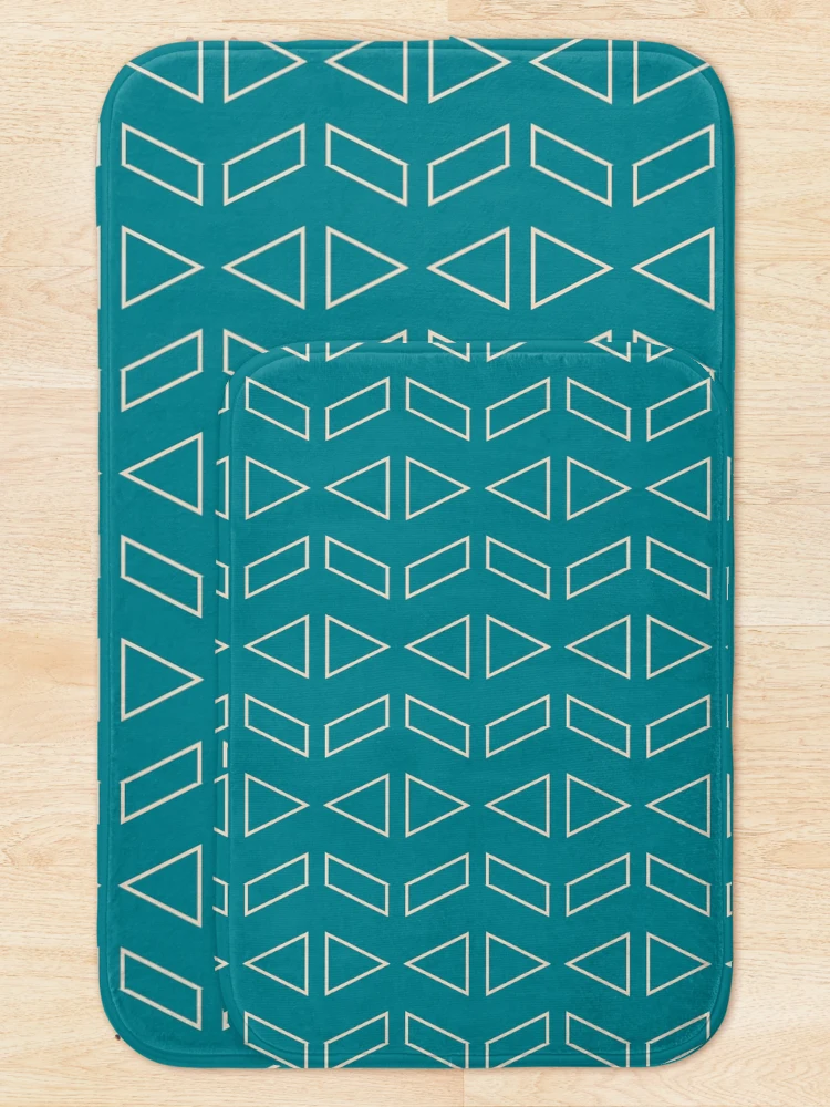 Thumbnail 5 of 6, Bath Mat, Triangle patterns designed and sold by Patternsonly.