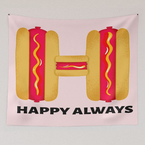 Item preview, H for HAPPY ALWAYS designed and sold by Apoorv Choudhary.