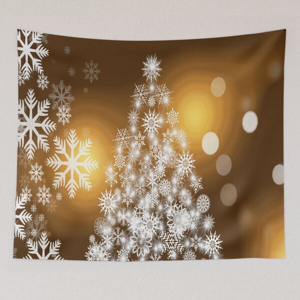 Item preview, White Christmas Tree and Snowflakes designed and sold by Fashimation20.