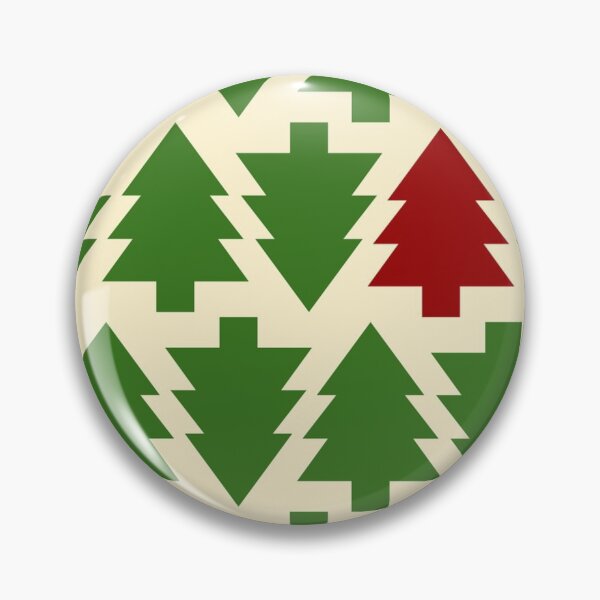 Item preview, Red and green Christmas tree patterns designed and sold by Fashimation20.