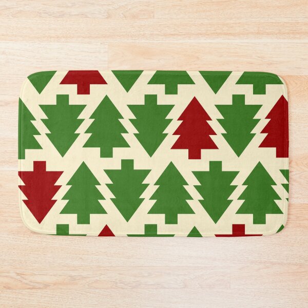 Item preview, Red and green Christmas tree patterns designed and sold by Fashimation20.
