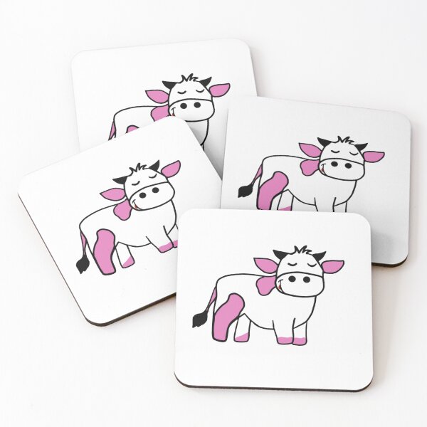 Item preview, Vacas Kawaii pink caw designed and sold by NancyArtDesigns.