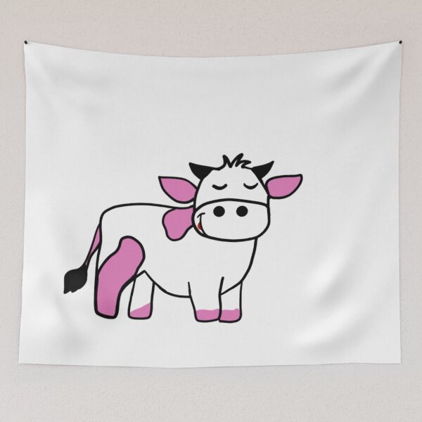 Item preview, Vacas Kawaii pink caw designed and sold by NancyArtDesigns.