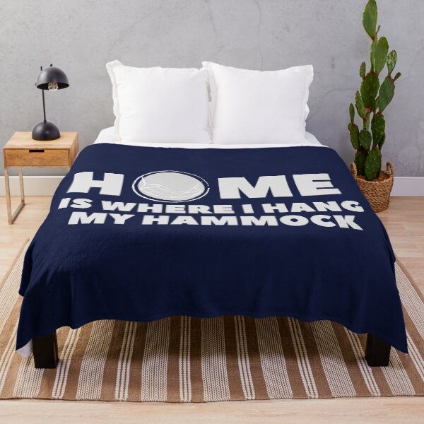 Item preview, Home is where I hang my hammock designed and sold by Bushtrippers.