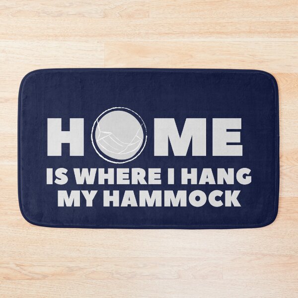 Item preview, Home is where I hang my hammock designed and sold by Bushtrippers.