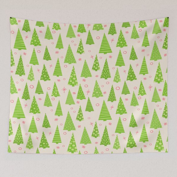 Item preview, Green Christmas Tree Pattern designed and sold by Fashimation20.