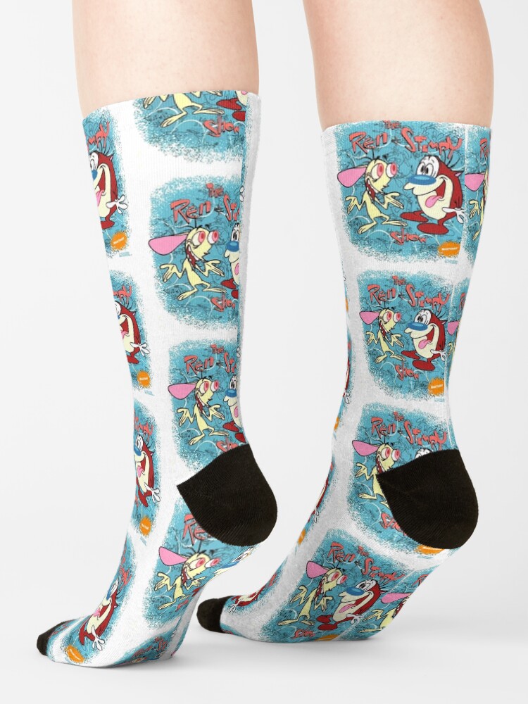 Alternate view of Vintage 90s The Ren And Stimpy Show Nickelodeon 1991 Socks