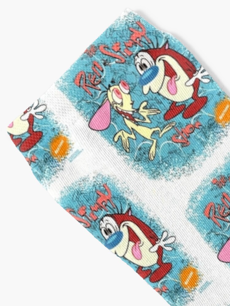 Alternate view of Vintage 90s The Ren And Stimpy Show Nickelodeon 1991 Socks